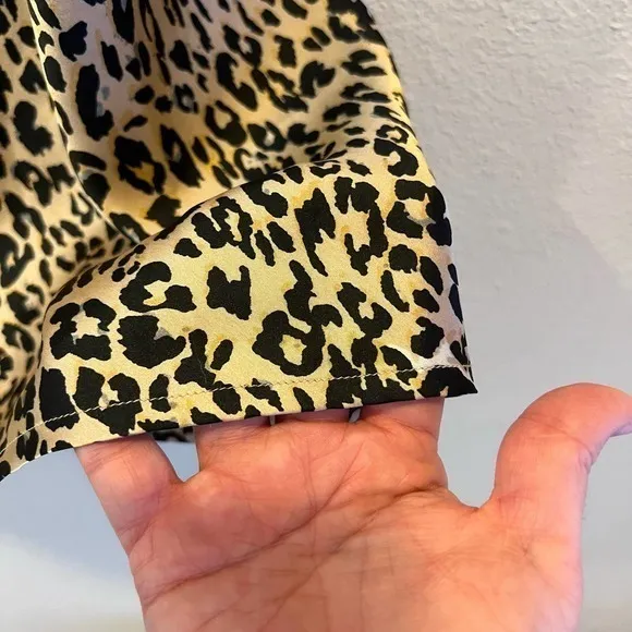 French Connection Womens Size 8 Leopard Print‎ Slip Dress Spaghetti Strap Party - Image 5