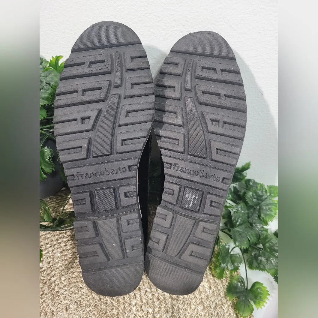 Franco Sarto L-Carolynn Loafers Patent Leather Black US 6 1/2 Wide Lug Soles - Image 10