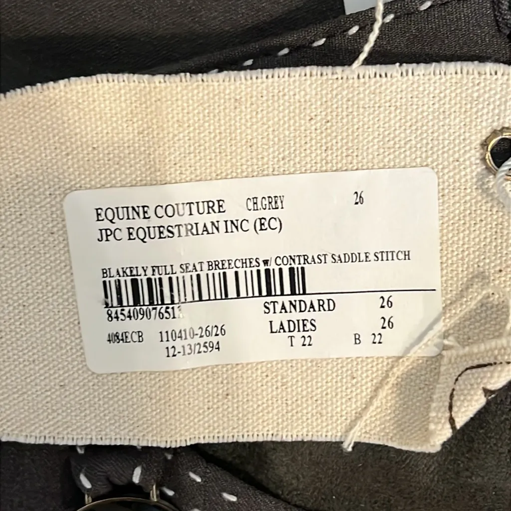 Equine Couture Let’s Ride  Riding Breeches Pants Size 26 - NWT - Image 3