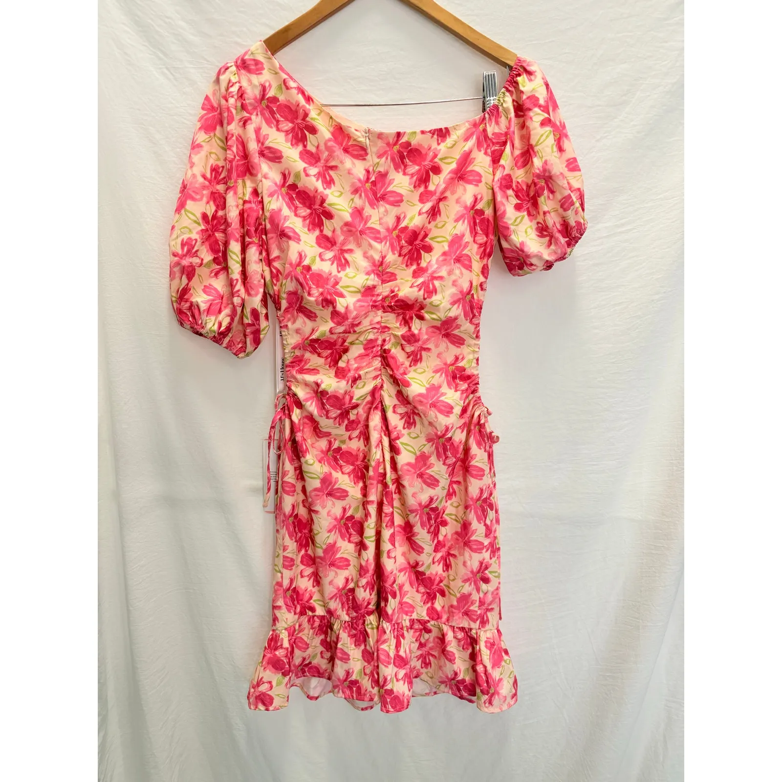 JJ's NEW House Floral Print One Shoulder Bodycon Printed‎ Fabric Mini Dress - Image 4