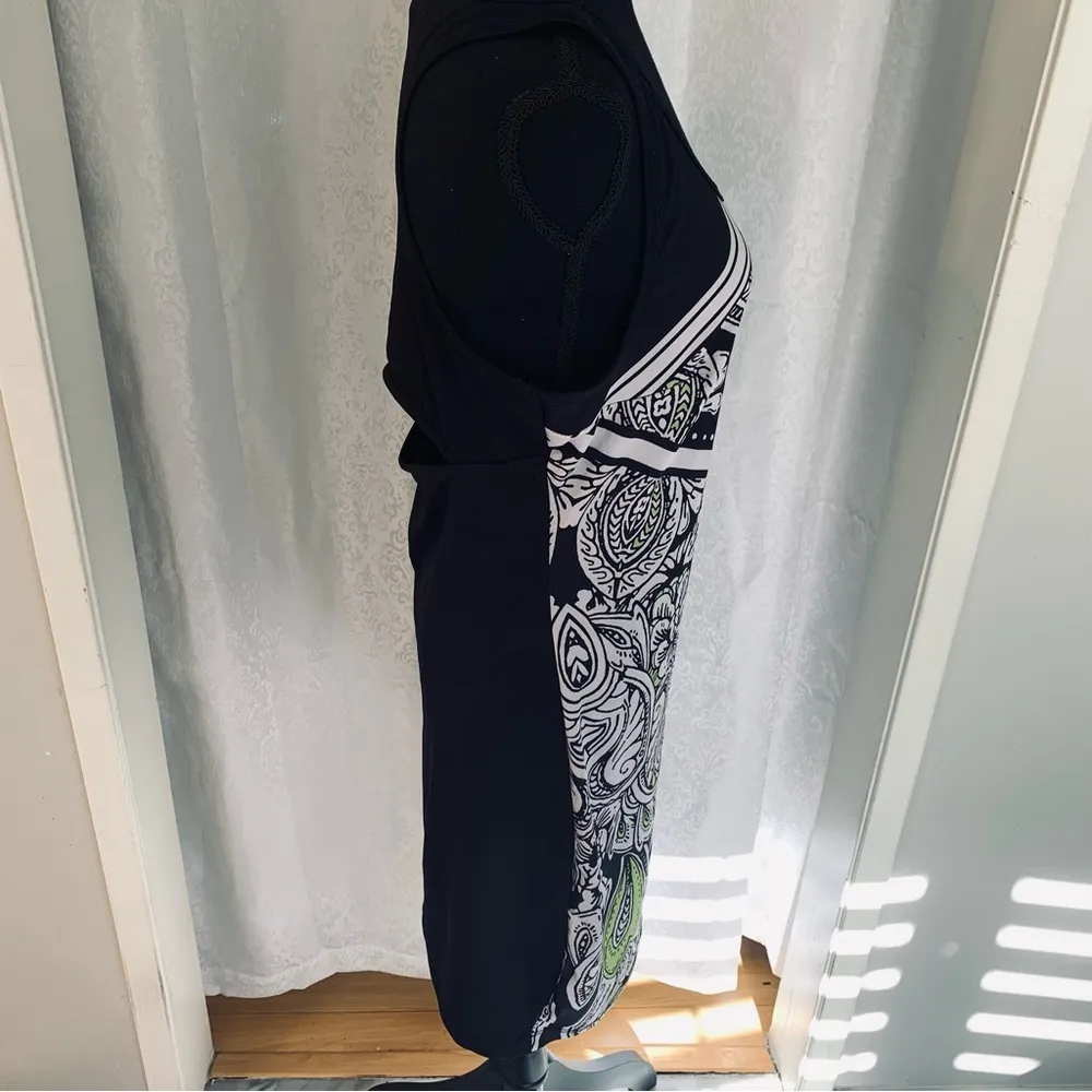 RAMPAGE DAMASK PRINT JERSEY DRESS Sz: L - Image 9