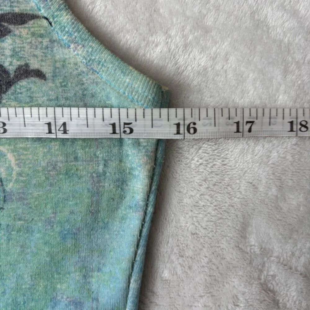 Harley Davidson Tank Top Womens Size Medium VINTAGE MADE IN USA Y2K Blue 00s - Image 6