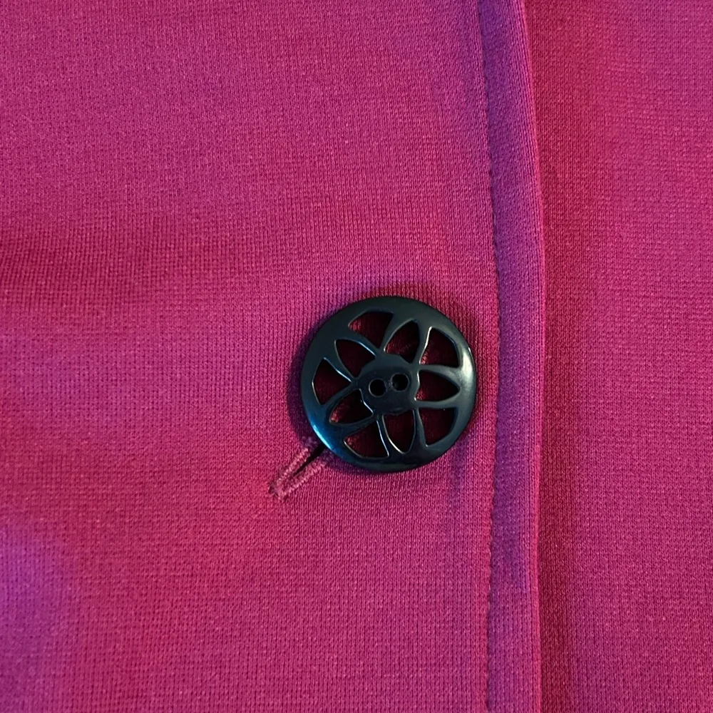 Appleseed’s Women’s Lg Magenta Casual Blazer Jacket Button Front Collar Unlined - Image 4