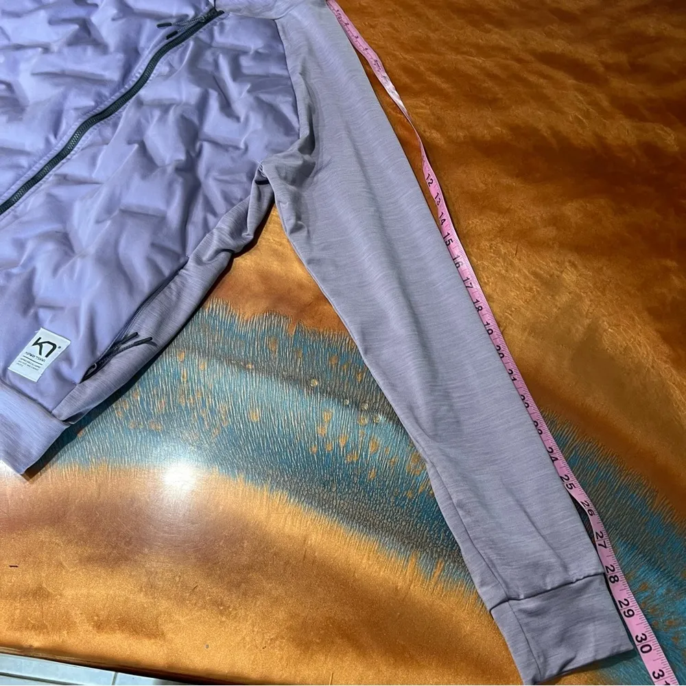 Kari Traa Nora Maria lavender Gray Heather Bomber Jacket medium down insulated - Image 11