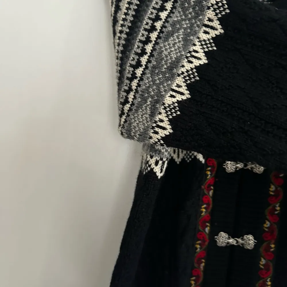 Nor Wear 100% Wool. Small Casual Women's Wool Cardigan Nordic Ice Wear Sweater Black - Image 11