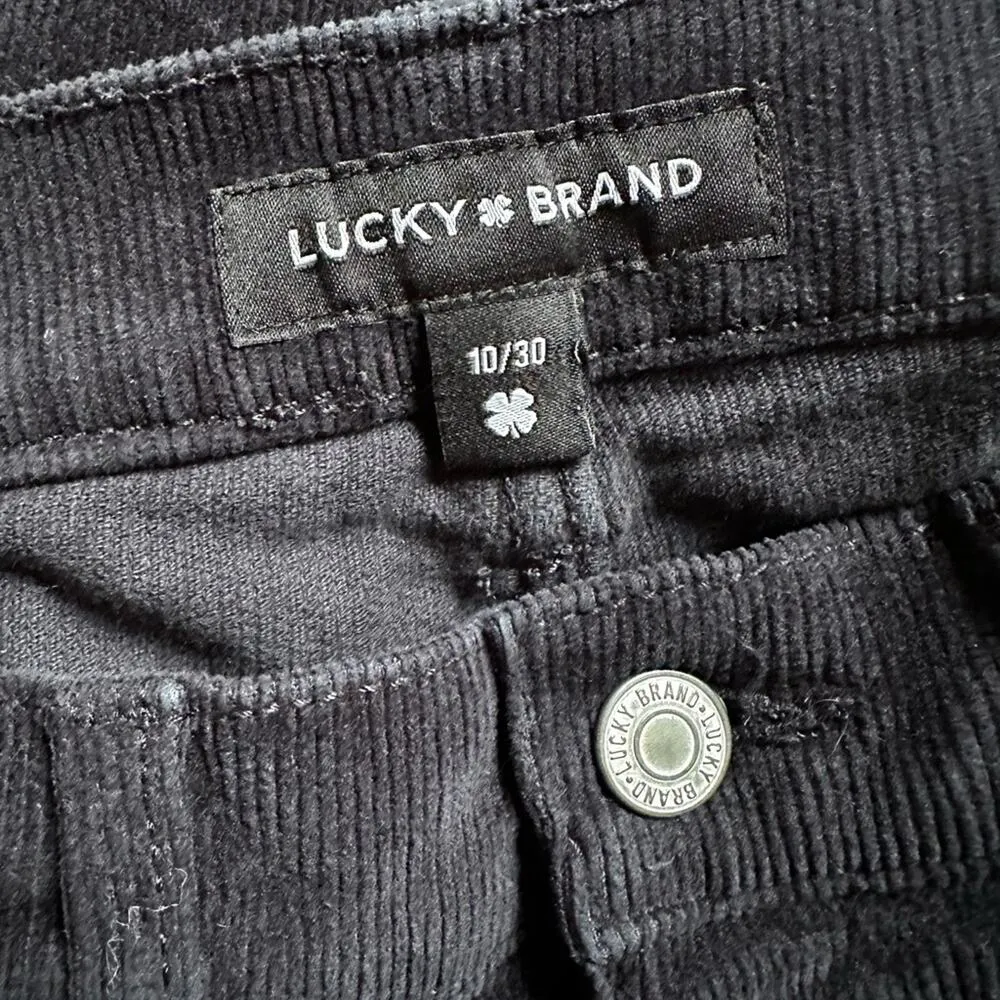 Lucky Brand Stevie High Rise Flare Corduroy Navy Blue Jeans Size 10 / 30 Pants - Image 7