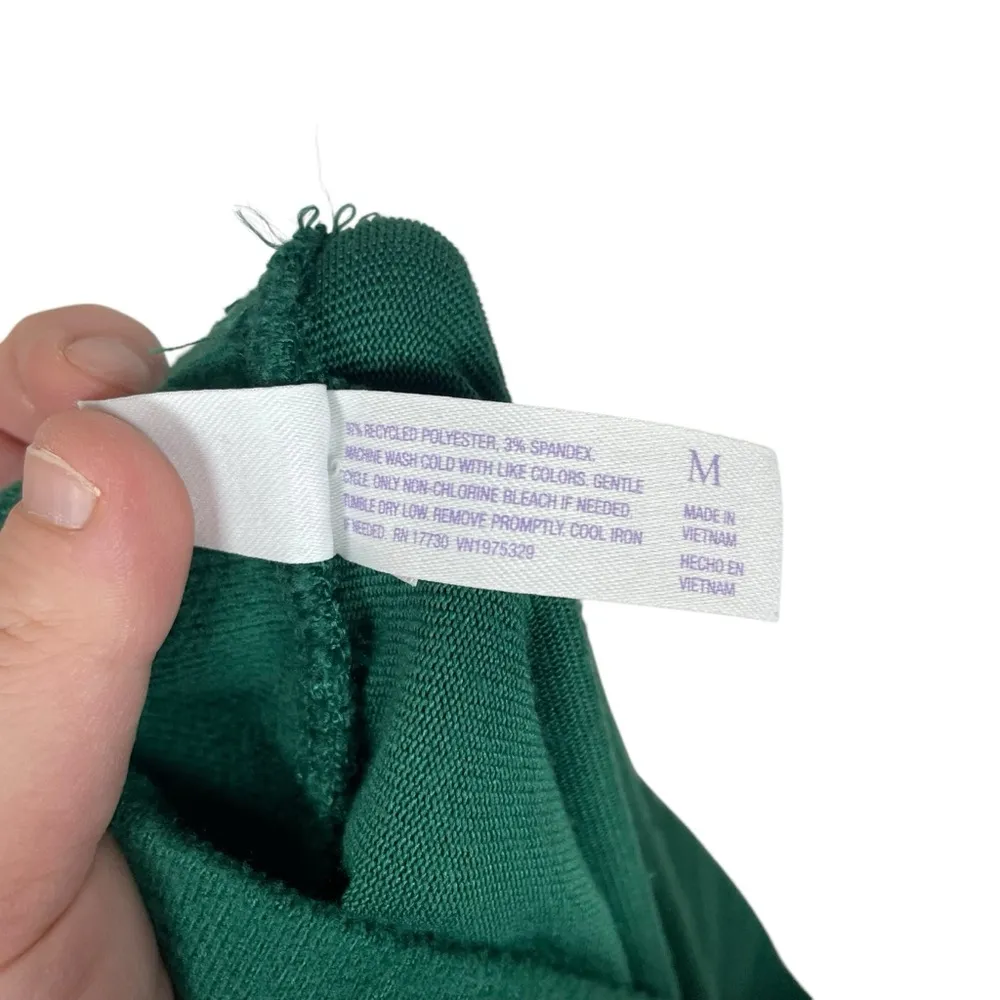 Stars Above Women’s Cozy Henley Pajama Set in Green Size M - Image 7