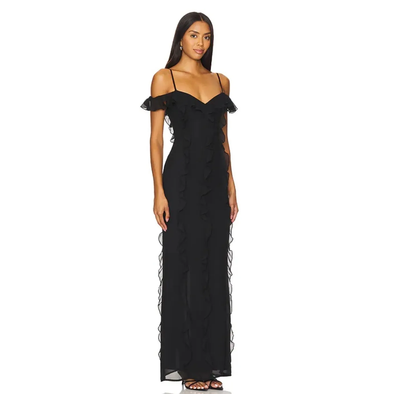NEW NWT Lovers + Friends Marisol Gown Black Size Small - Image 2