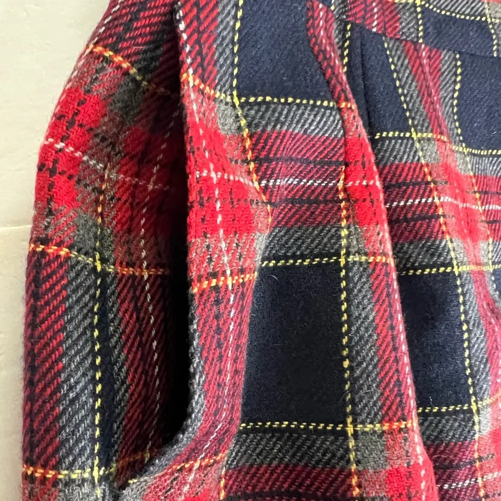 Haberdashery wool blend plaid knee length pencil skirt academia preppy vintage - Image 9