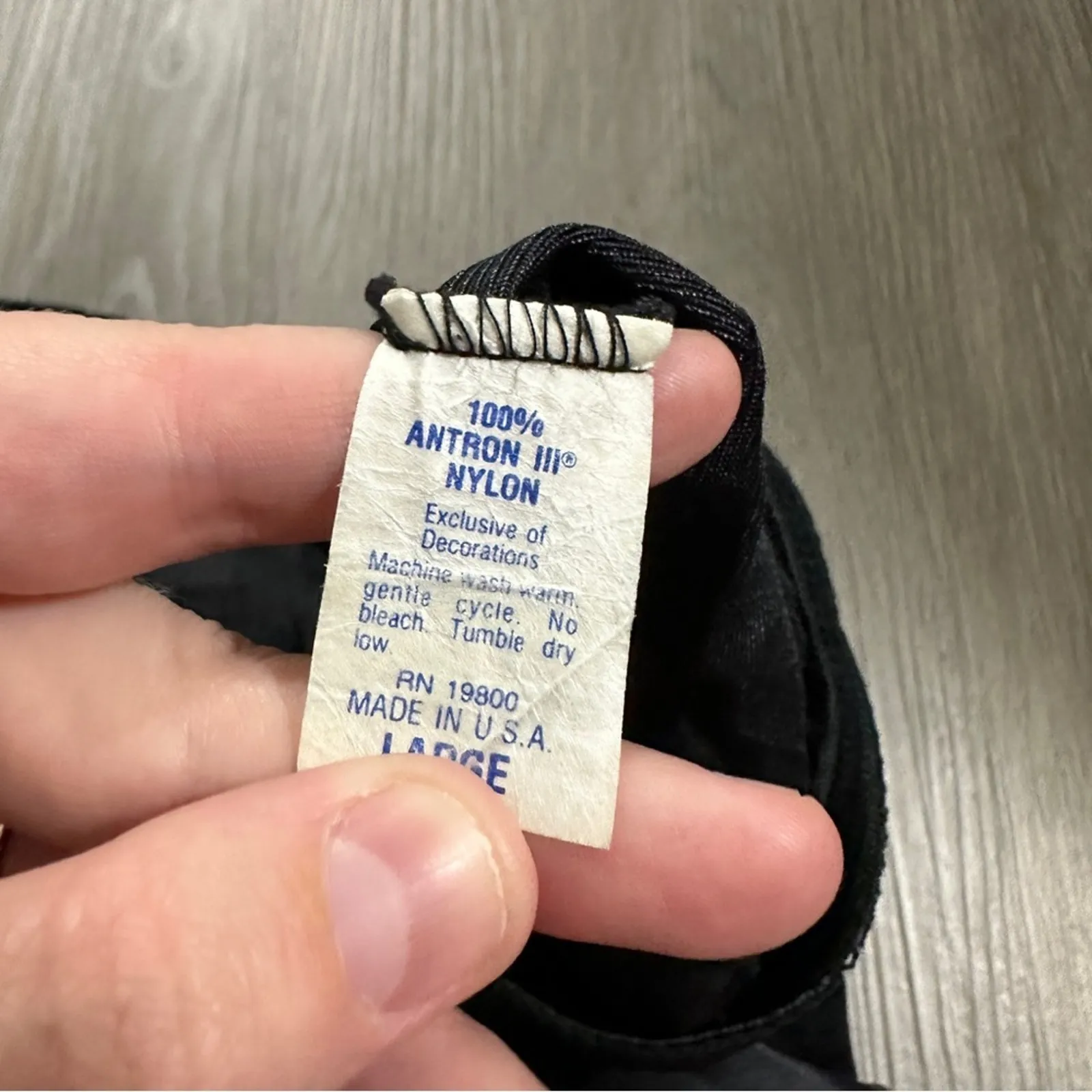 Vintage 90s Made‎ in USA 100% Nylon Black Midi Slip Skirt Size L Size L - Image 3