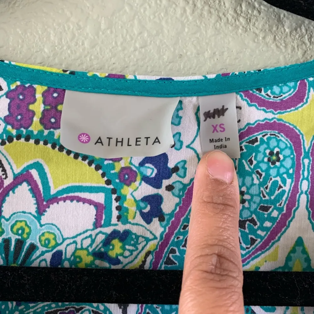 Athleta Surfside Kurta Santana coverup XS paisley - Image 4