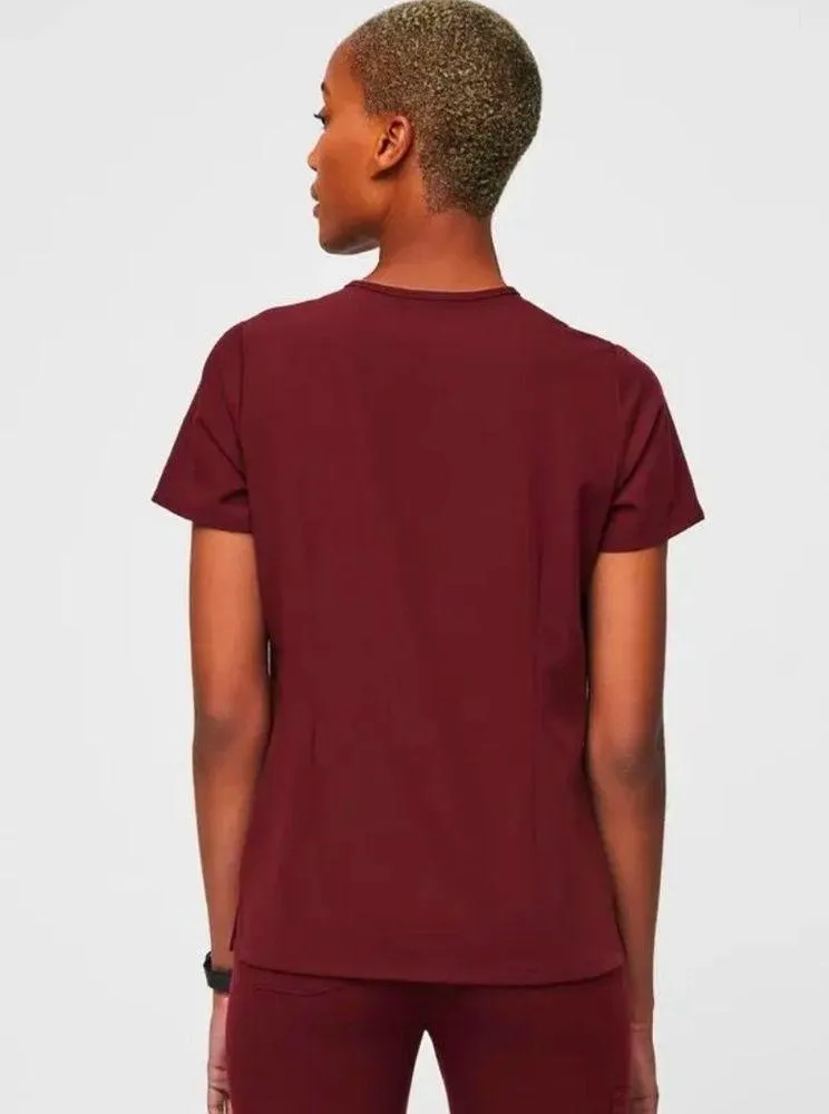 FIGS  SCRUBS Burgundy Catarina One-Pocket Top Style FW1000 Size XS - Image 5