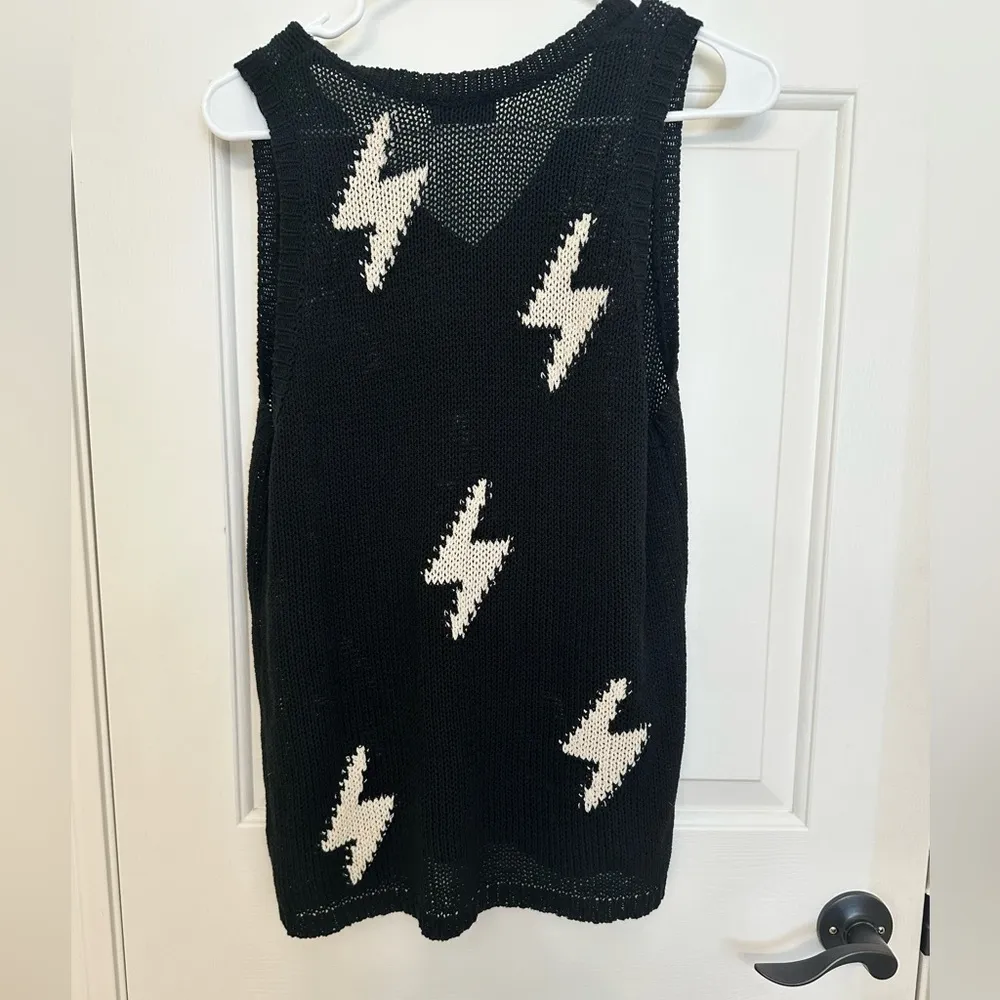 Storia Lightning Bolt Sweater Tank - Image 2