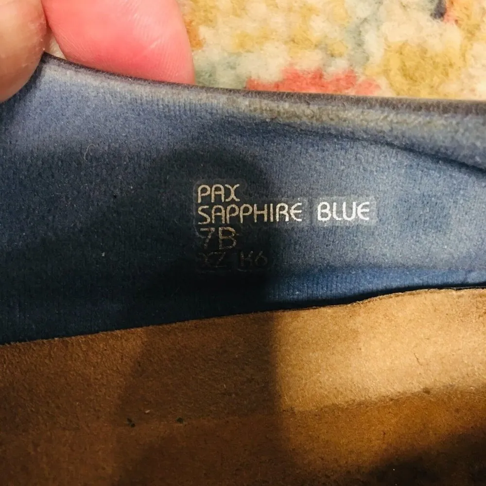 EARTH SHOES Sapphire Blue Nubuck Suede Perforated Relief Pod Shoes Women's 7B Size 7 - Image 9