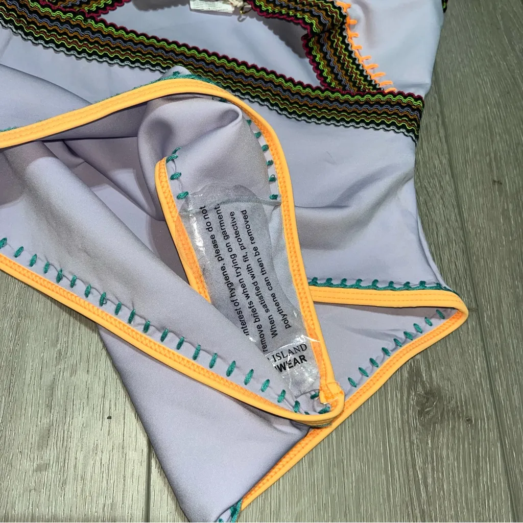 ASOS NWT River Island Lilac Stitch Detail Swimsuit 6 - Image 11