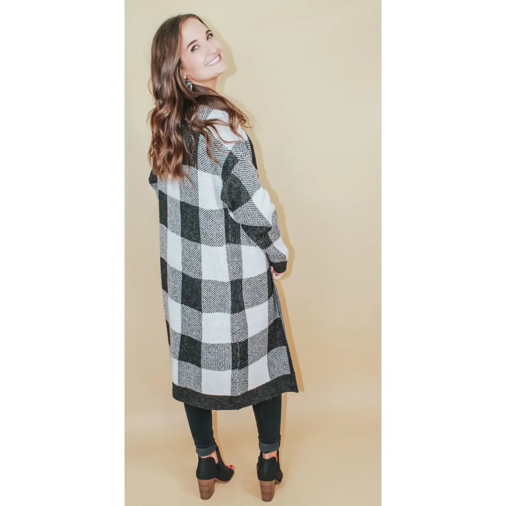 ASPEN CHECKERED CARDIGAN - Image 3