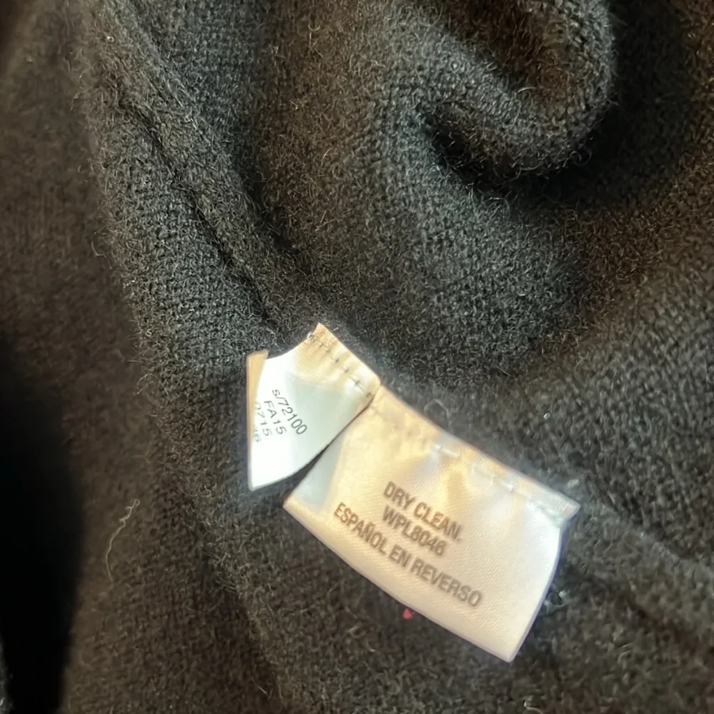 Charter Club Women Black Faux Fur-Trim Cashmere LUXURY Sweater Sz XL #28 - Image 12