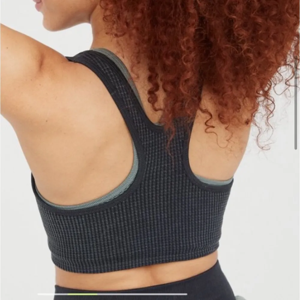 AE/Aerie OFFLINE waffle racer back Sports Bra - Image 4