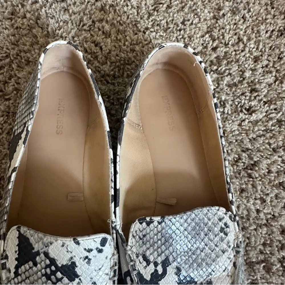 Express Snakeskin Loafers - Image 7