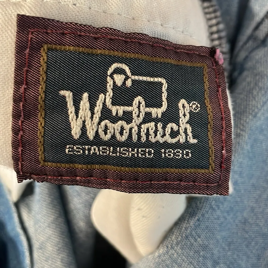 Woolrich Women's M Vintage 80s 14 Stone Wash Faded Knee Length Denim Jean Skirt - Image 4