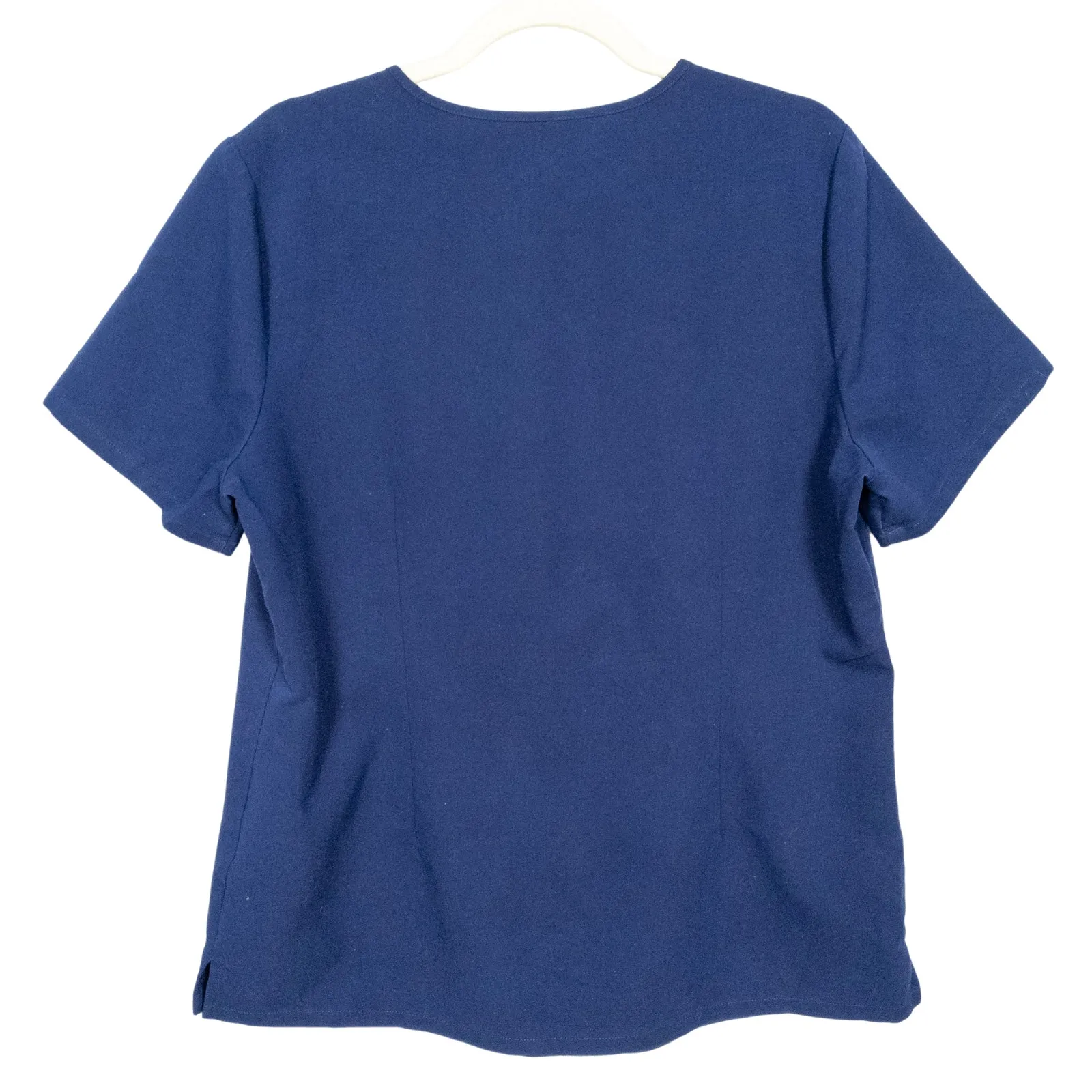 FIGS Navy Blue Catarina One-Pocket Scrub Top Short Sleeve Women's Large - Image 3