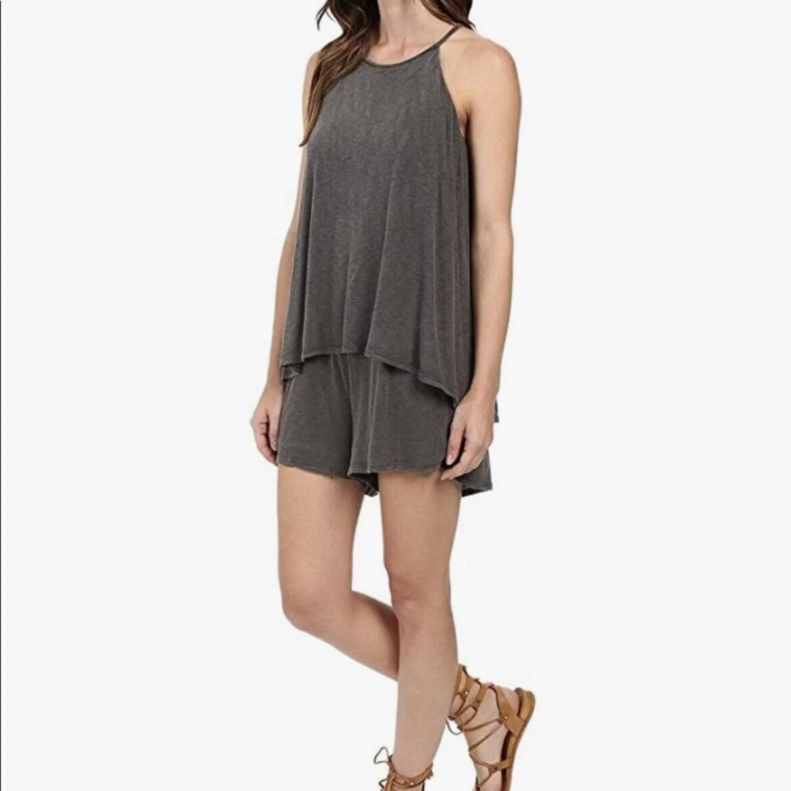 LAMade Black Sleeveless Knit Romper Small New‎ - Image 2