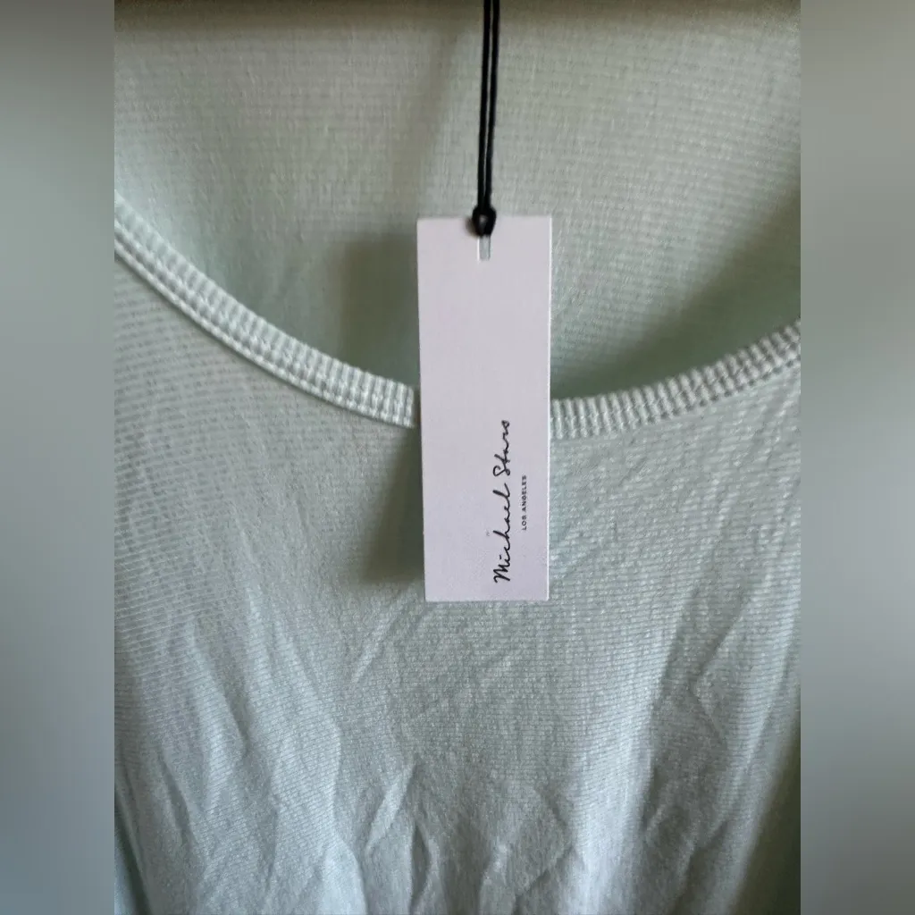 Michael Stars Joni Neck Dolman Long Sleeve Ribbed Top - Image 13