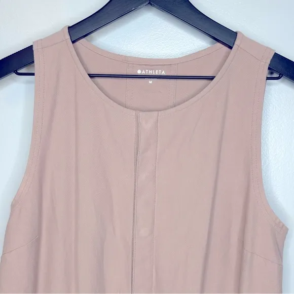 Athleta‎ Farallon Romper Sleeveless Mocha Latte Size M - Image 5