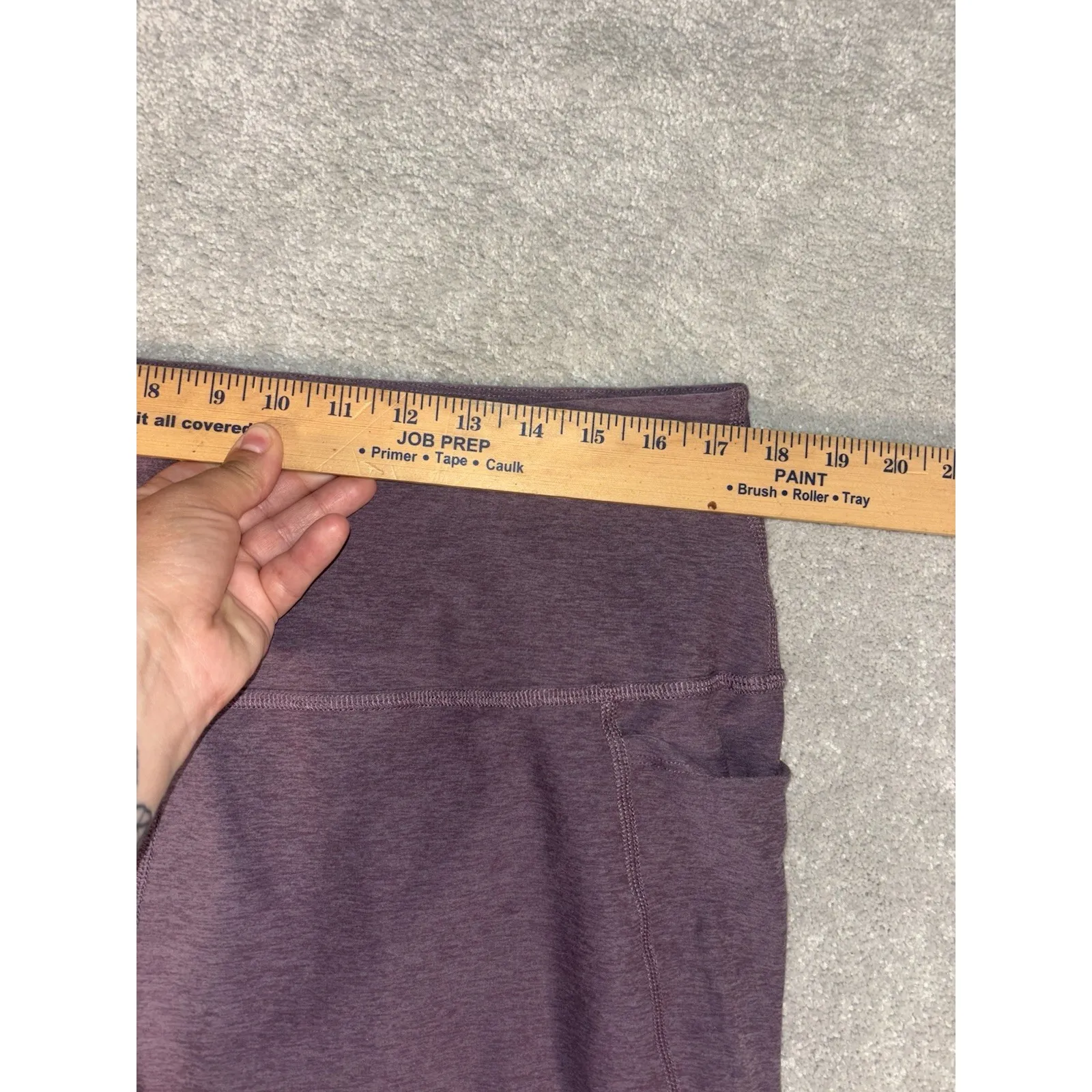 beyond yoga X peloton leggings‎ cropped 3x purple space dye Pockets - Image 6