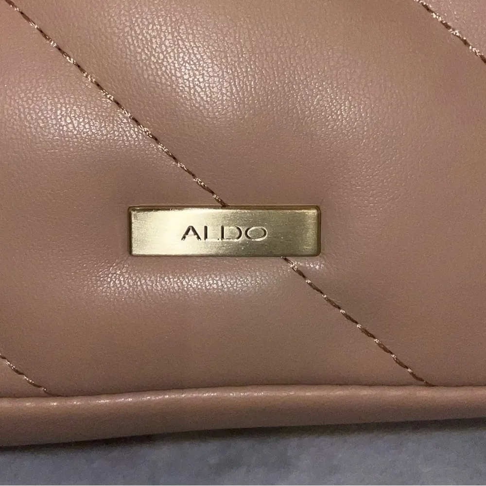 NWT Quilted Beige Blush Pink Shoulder Bag or Crossbody Classy #2 - Image 14