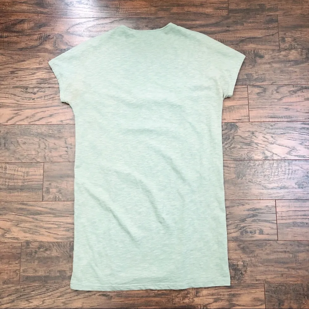 Akemi + Kin • Anthropologie Hanselle cocoon dress shift green linen paneled silk - Image 10