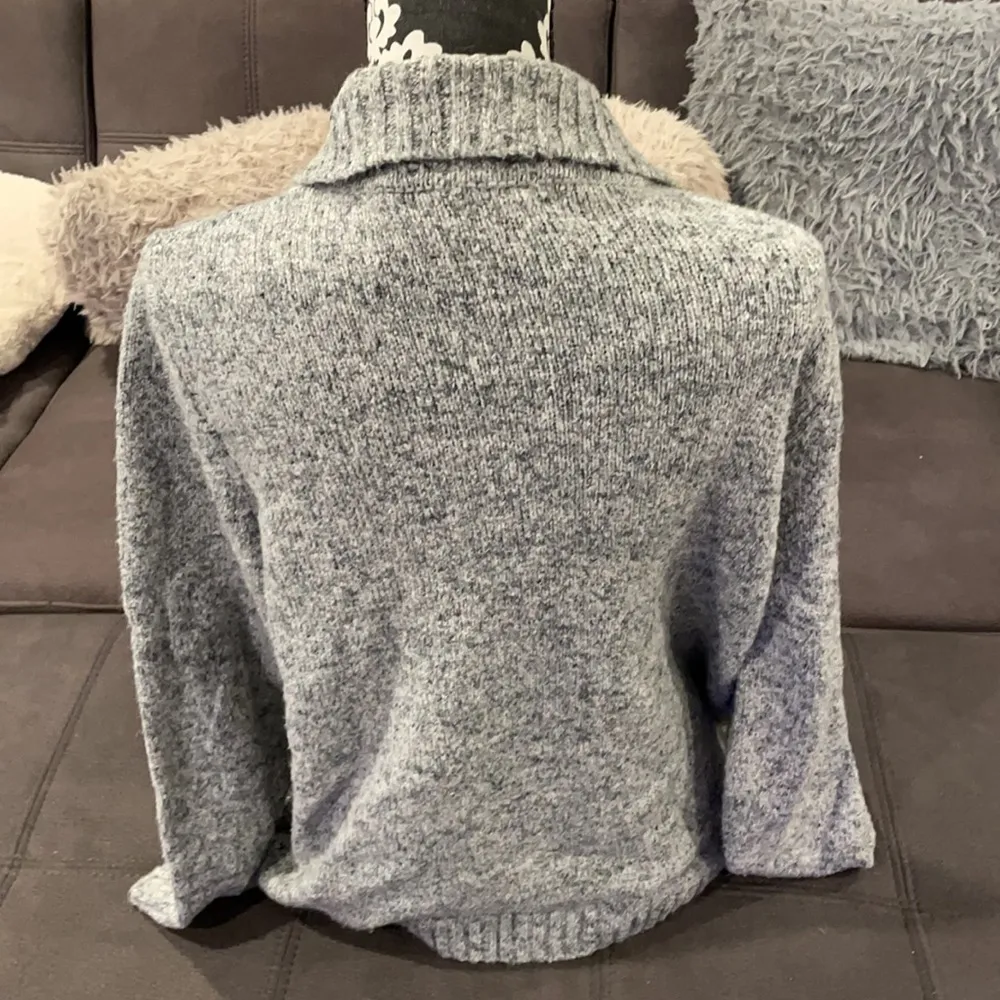 ALFRED DUNNER Gray Pattern Cardigan Size Medium - Image 5