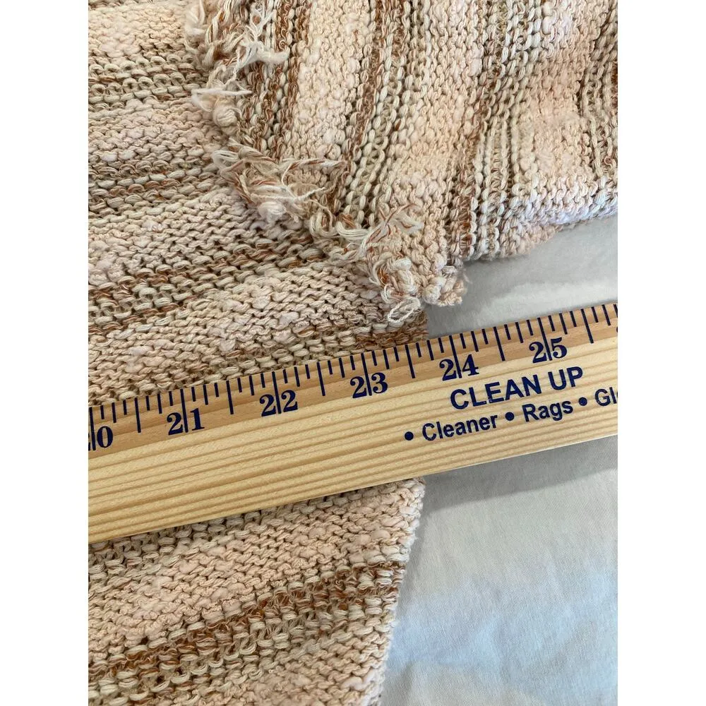 Free People Spells Trouble Knit Sweater Pullover Top Striped Boxy v neck - Image 6