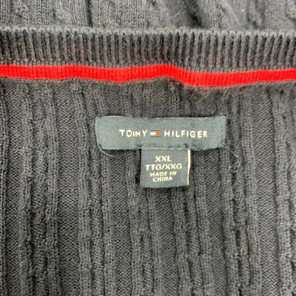 Tommy Hilfiger Navy Blue Knit Crew Neck Sweater Size XXL - Image 10