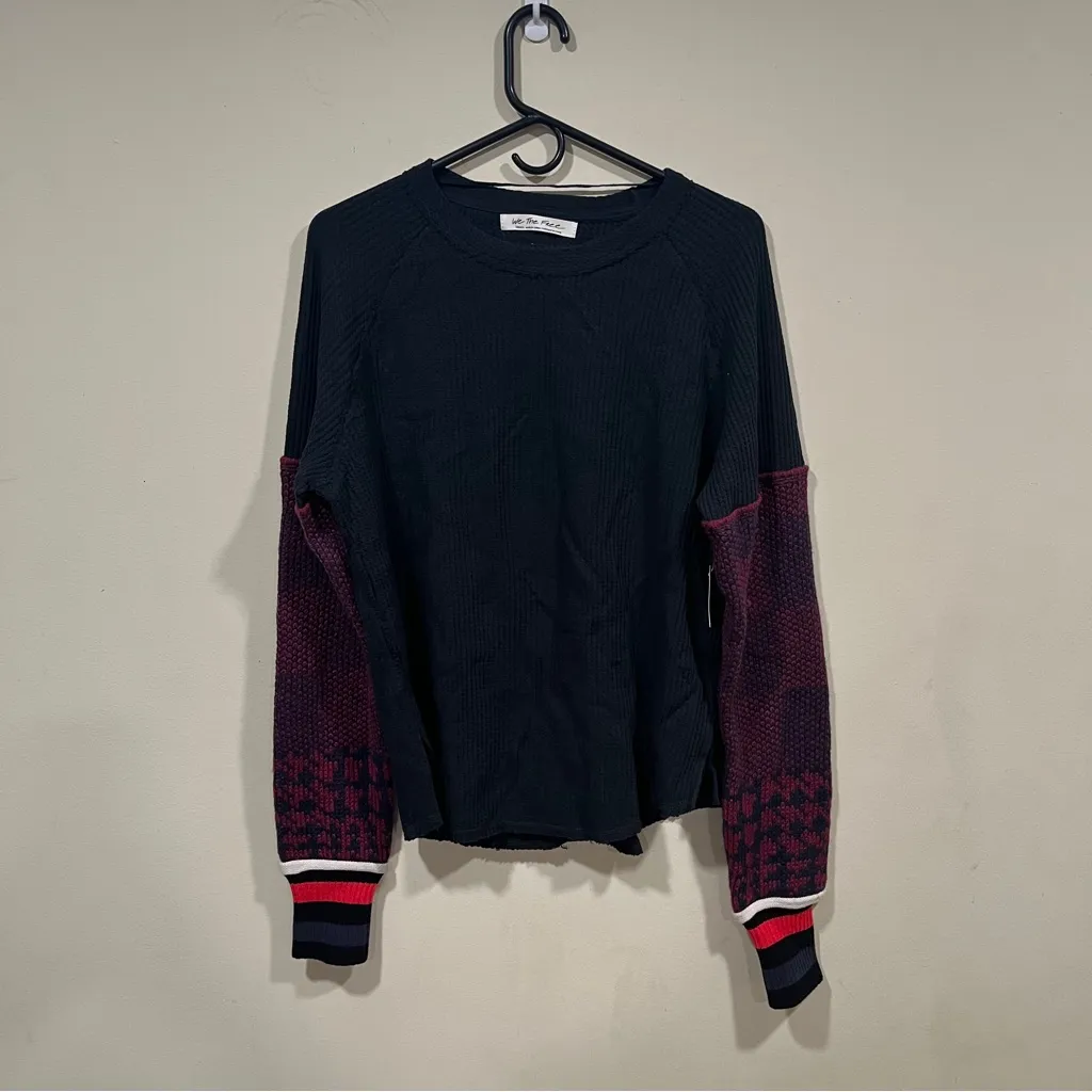 NWT We The People Free People Mod About You Cuff Raglan In Size small - Image 3