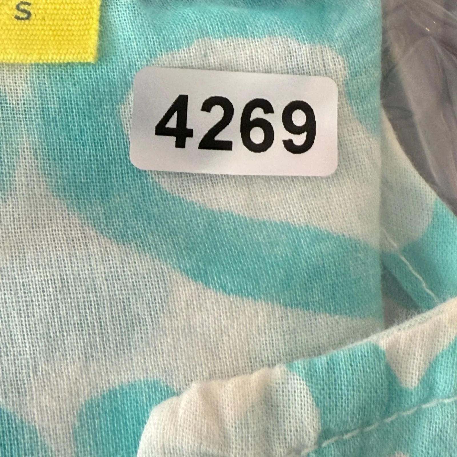 Roberta Roller Rabbit Women's Kurta Small Cotton Tunic Dress Cover Up Teal - Image 11