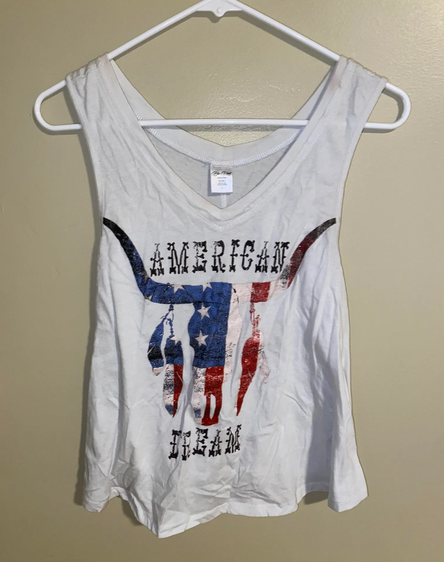American Dream Tank White Size L - Image 3