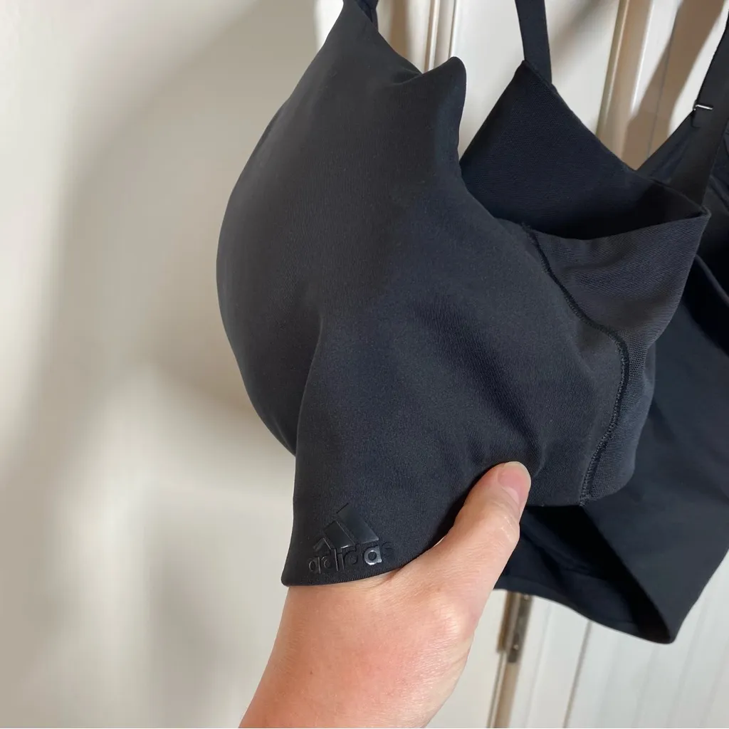 Adidas TLRD Impact Training High-Support Bra Plus Black Luxe Zip 46DD‎ - Image 6