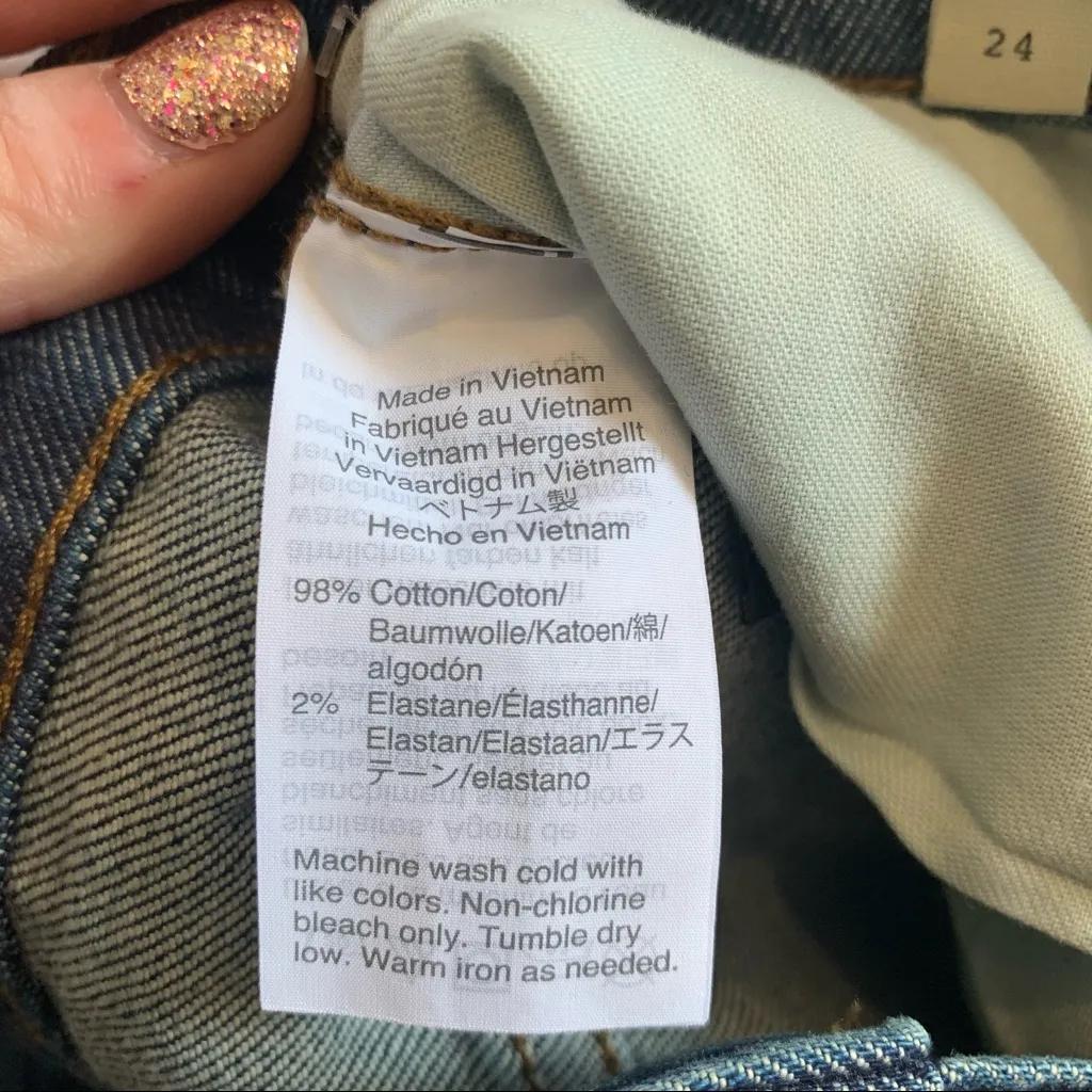 Madewell High Rise Slim Boyjean Jeans Size 24 NWT Rolled Hem - Image 12