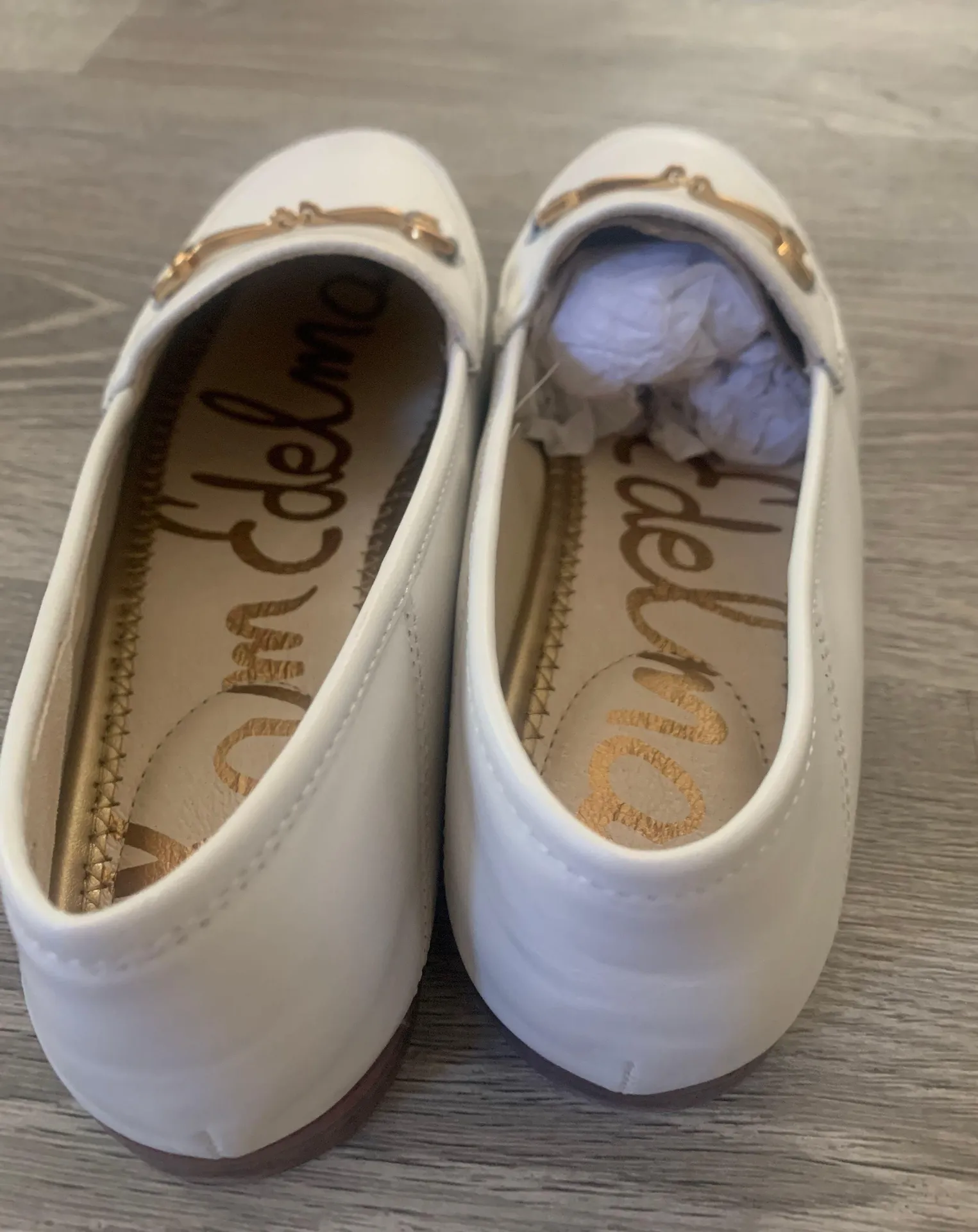 Sam Edelman White Leather Slip On Loafers - Image 3