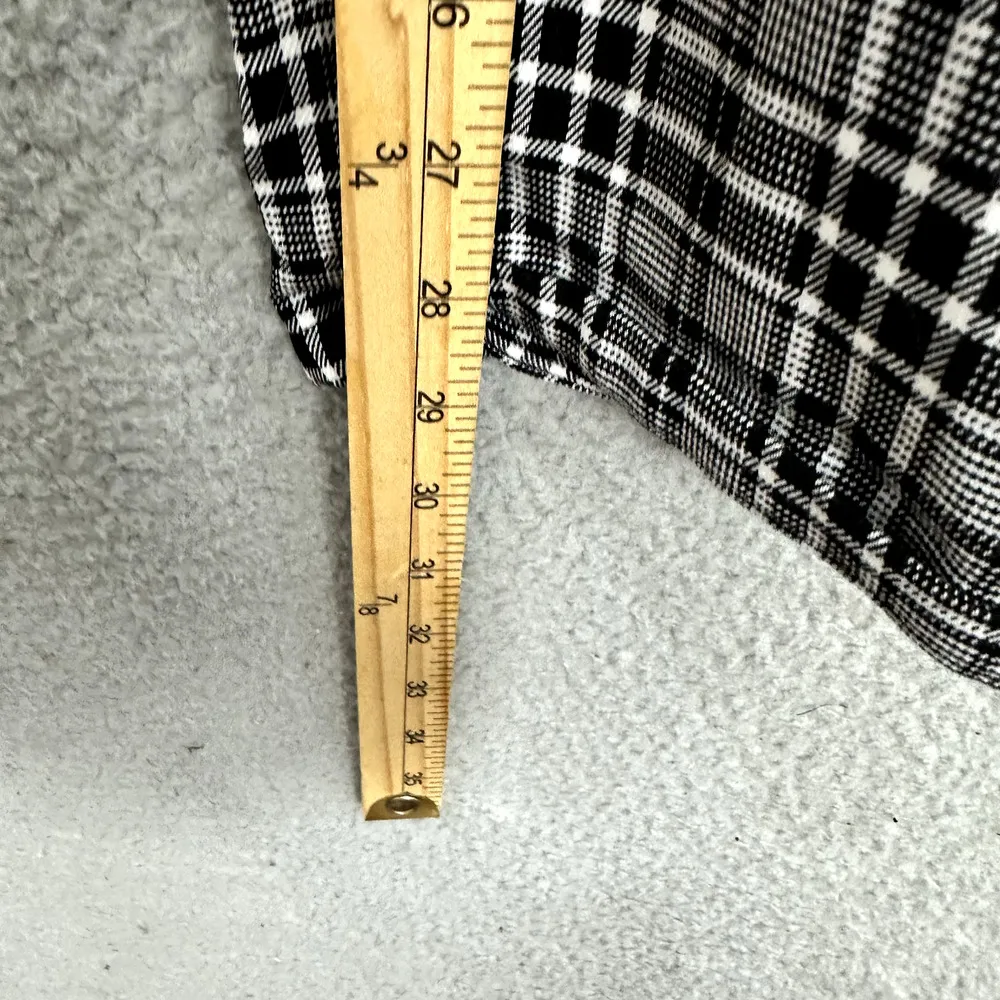 Hot Top Pants Womens XL Black Plaid Tapered Leg Elastic Waist Punk Preppy Goth‎ - Image 5