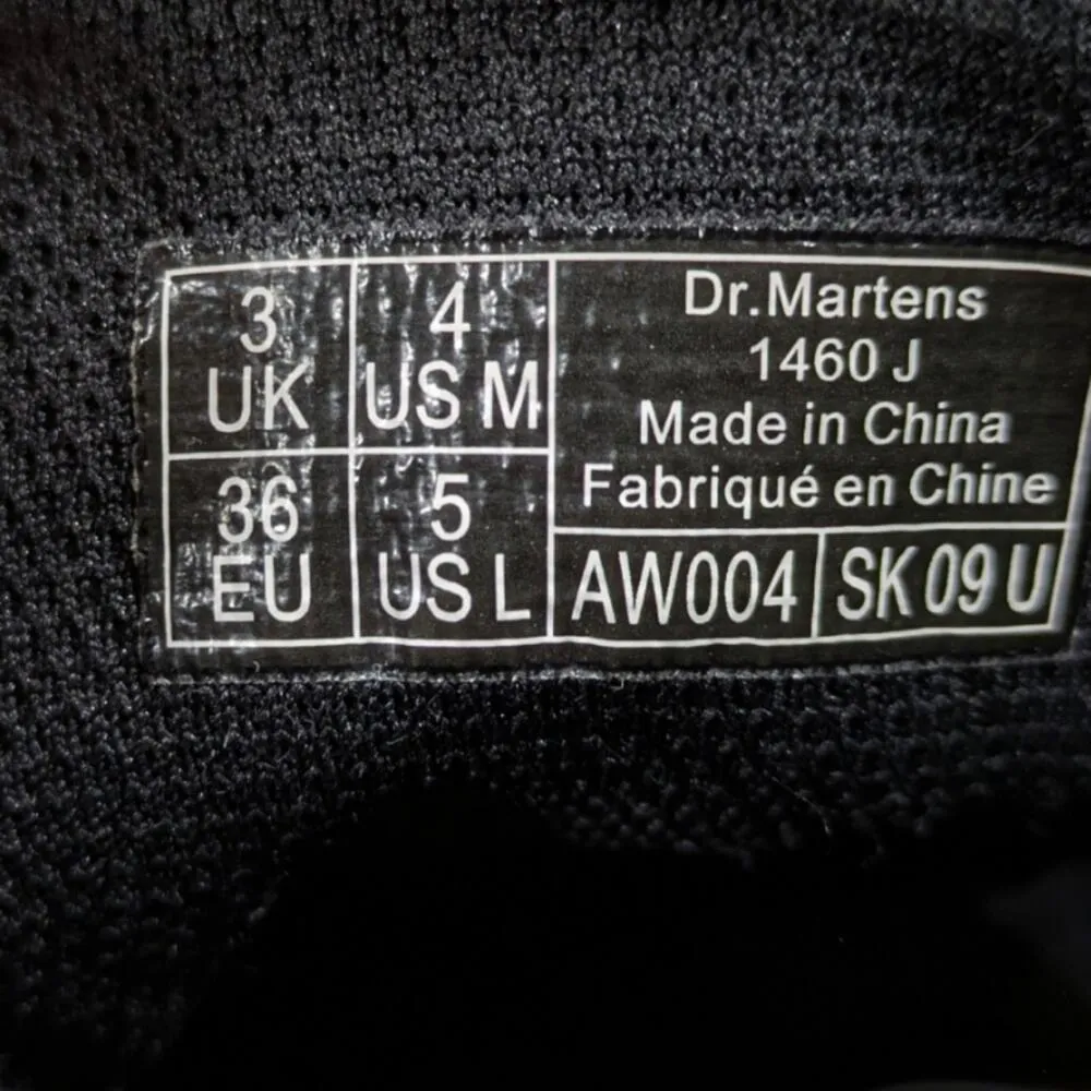 Dr Martens 1460J Shimmer Combat Boots GUC Size 5L    S3197 - Image 10