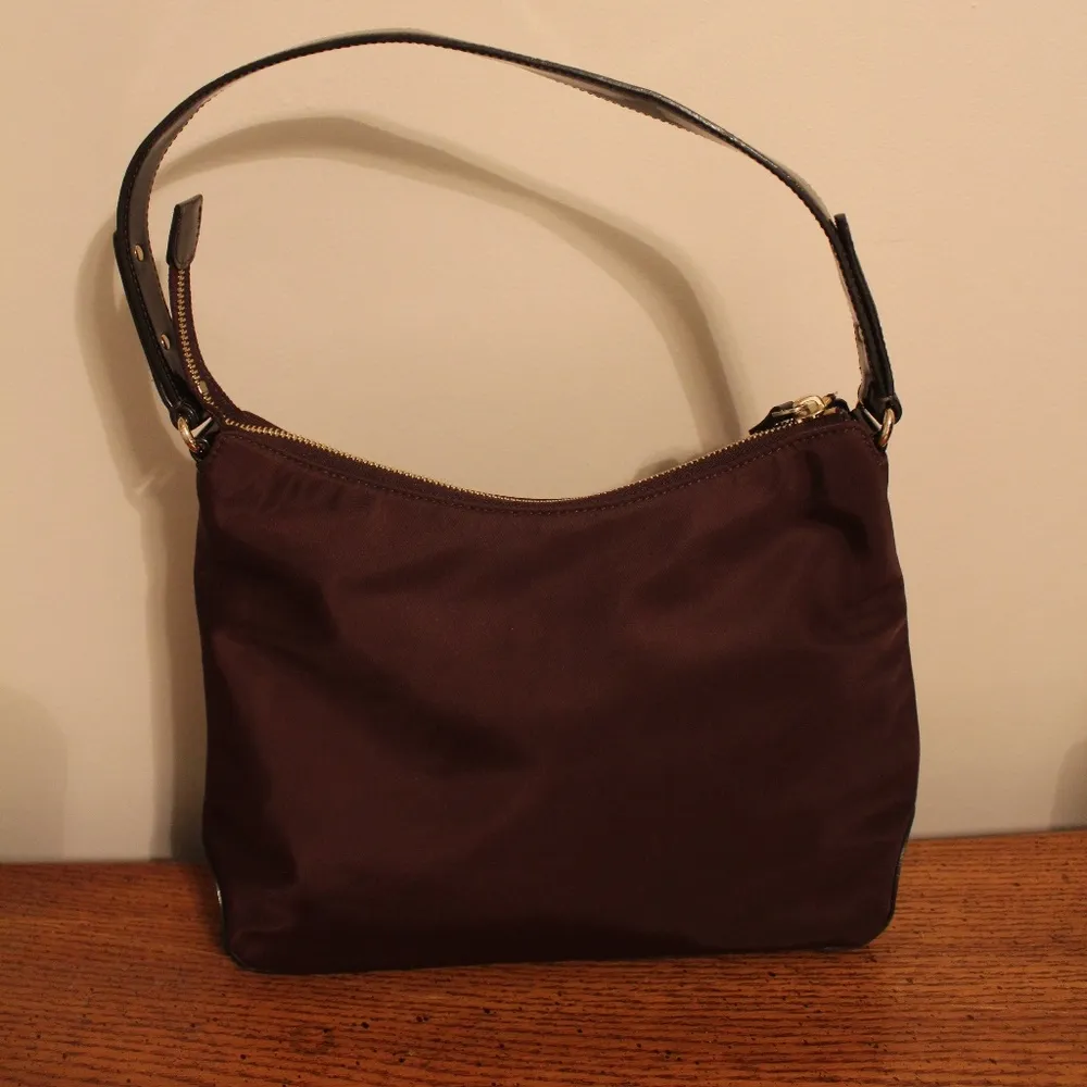 EUC Kate Spade Satchel Purse Bag Vintage? Burgundy - Image 3