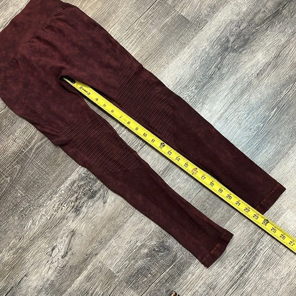 YELETE Women's Moto High Waist Ankle Workout Yoga Leggings Pants Tights S/M - Image 9