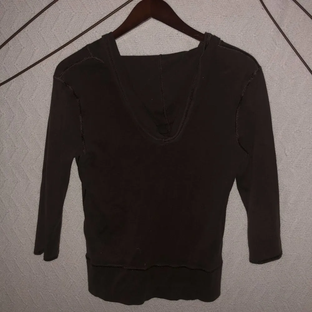 Polo Jeans Co.‎ Hooded Cotton Shirt Brown Size M - Image 6