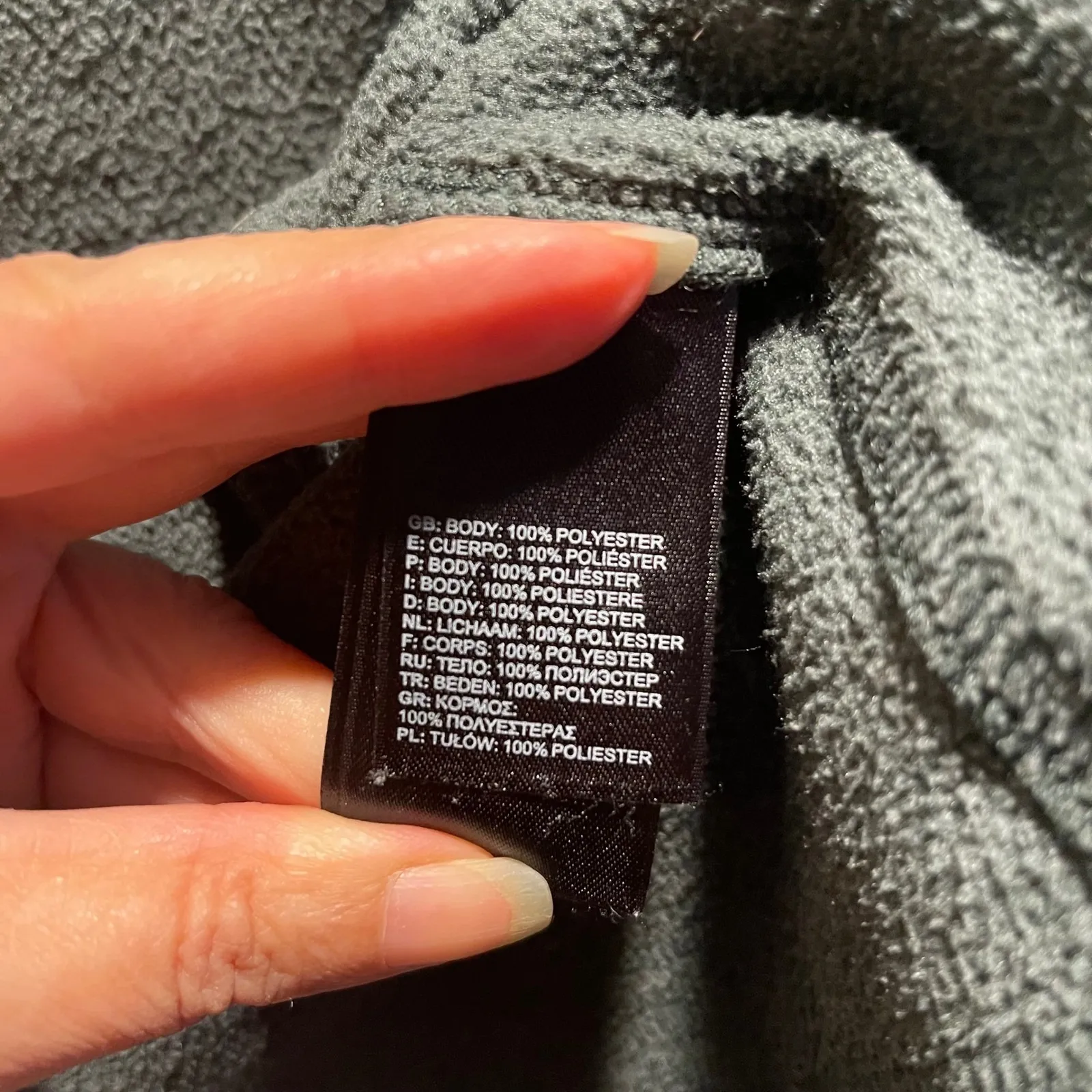 The North Face Womens Fleece 1/4 Zip Pullover Top Green Size Medium - Image 4