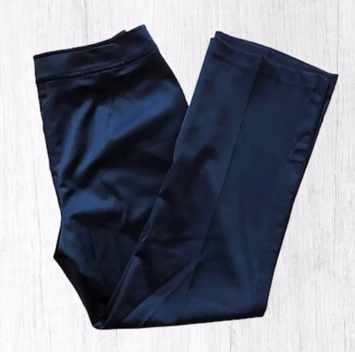 Jaclyn Smith New Black Satin Trouser Pants - Image 3