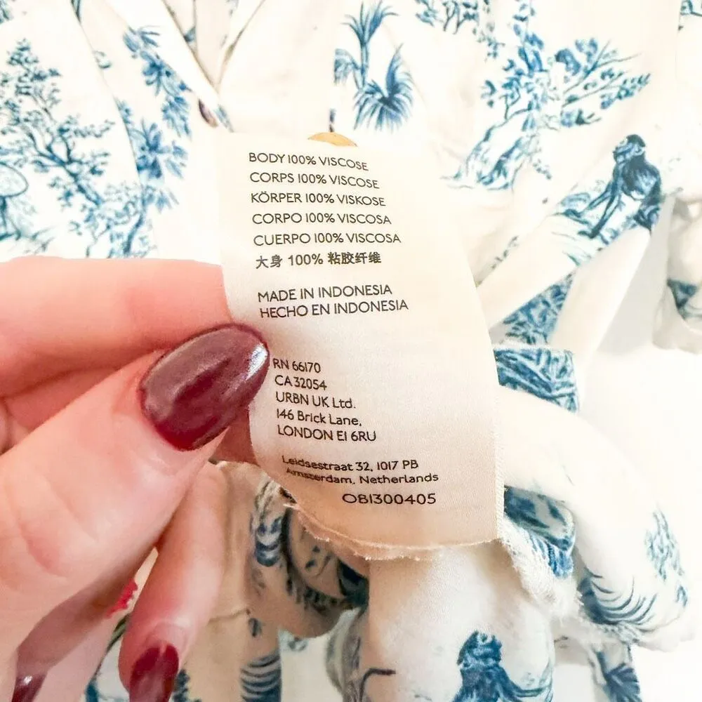 Anthropologie Maeve Jungle Print Short Sleeve Button Down Size XS - Image 9