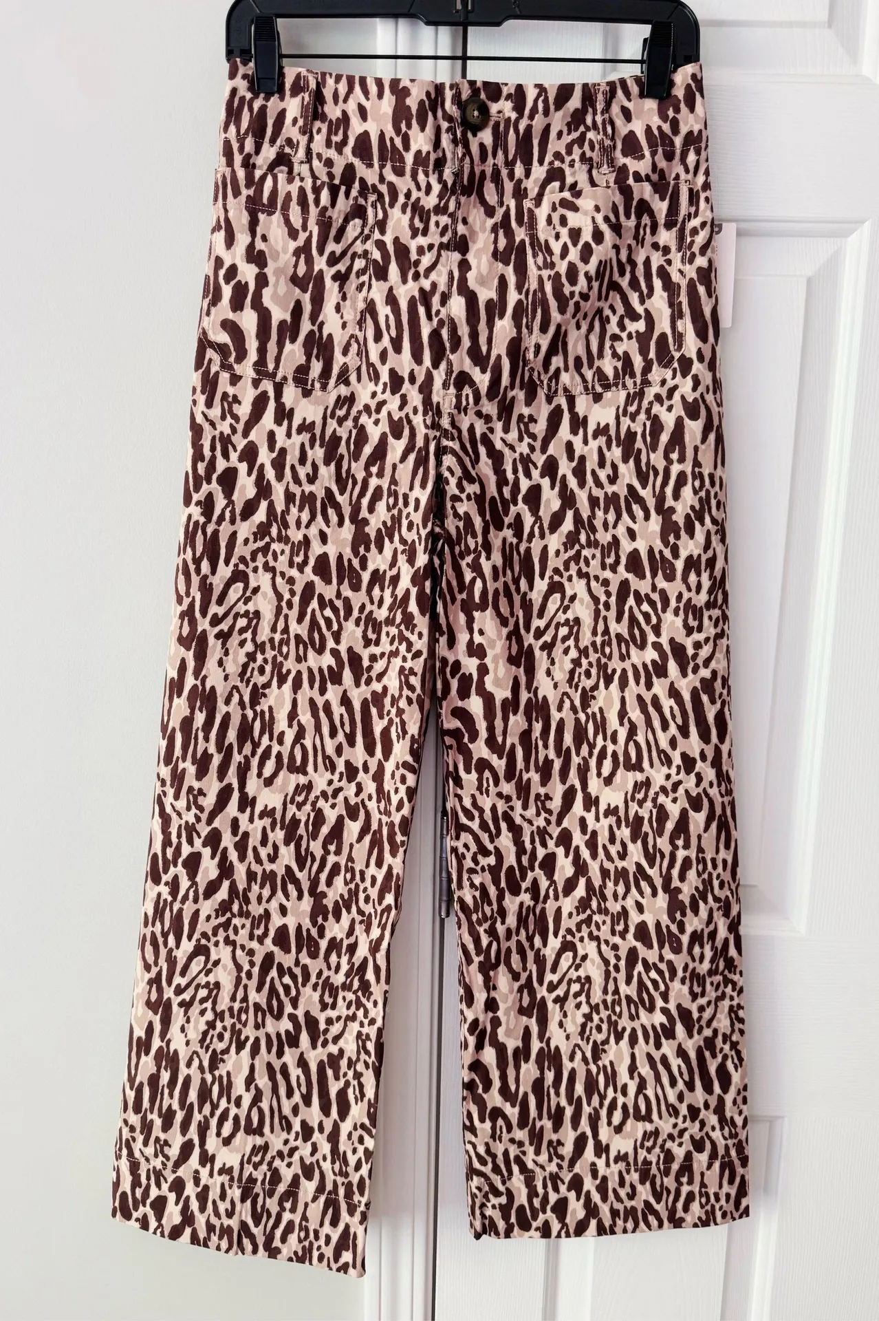 Anthropologie Maeve The Colette Cropped Wide-Leg Pants, Size 28 - Image 6