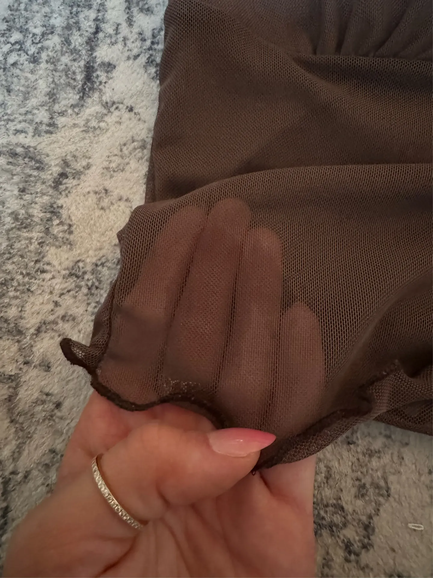 Brown Mesh Tank Top - Image 5